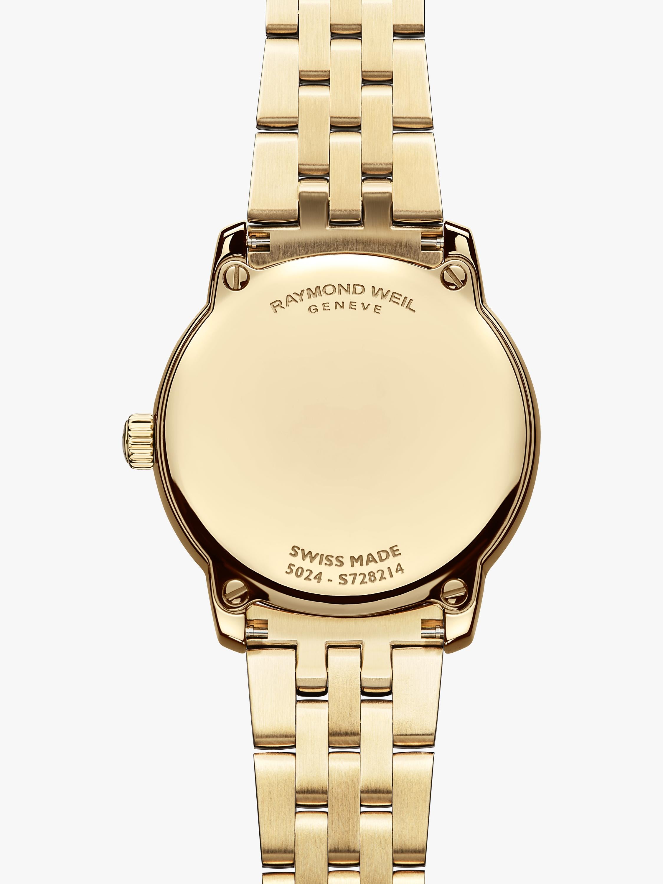 Raymond Weil Toccata watch 24mm gold dial bracelet, UK version