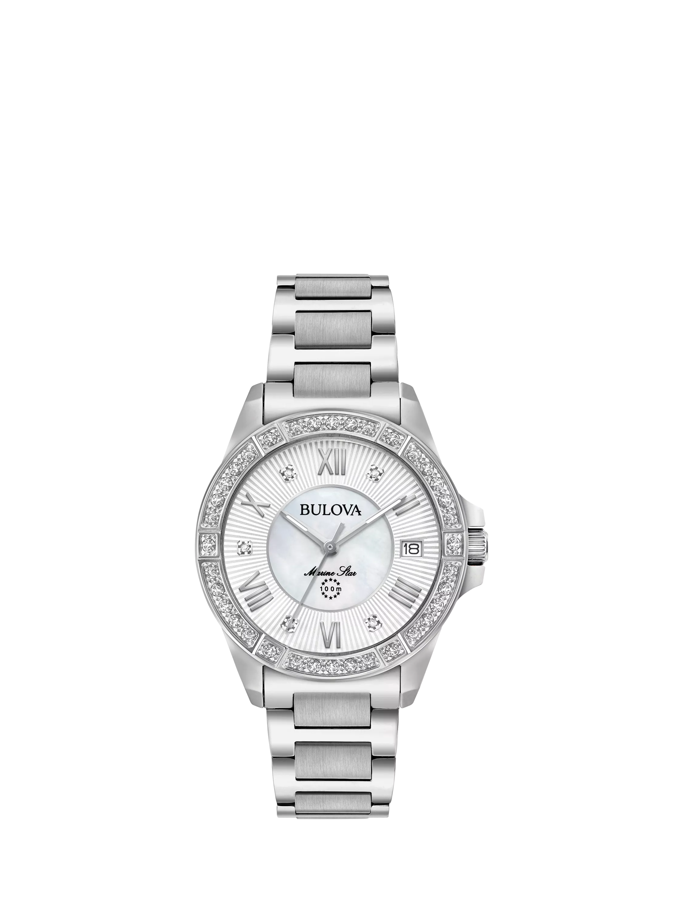 Bulova Marine Star women's watch with mother-of-pearl dial, imported from the UK