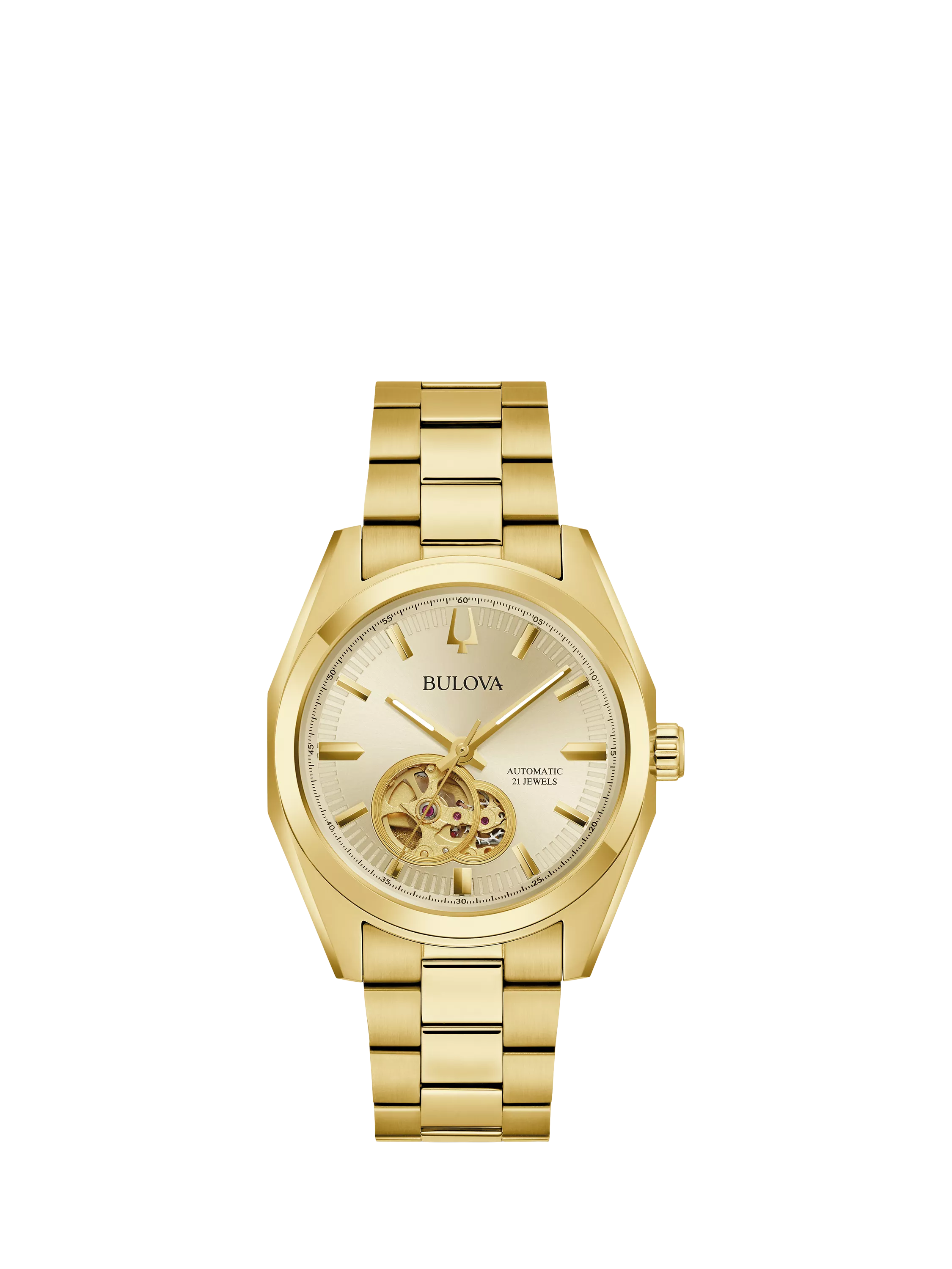 Bulova men's Surveyor automatic watch gold-tone (British brand)