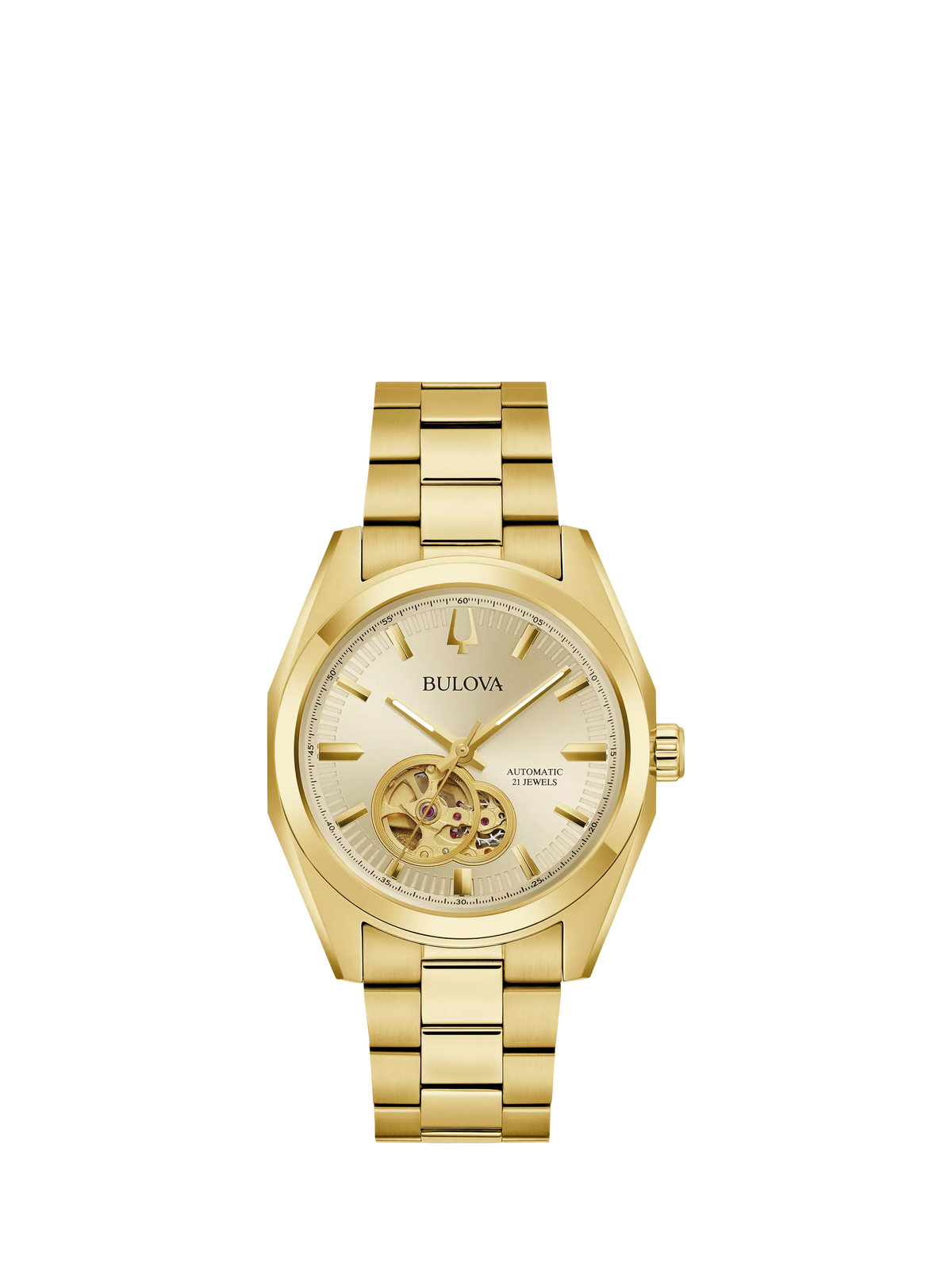 Bulova men's Surveyor automatic watch gold-tone (British brand)
