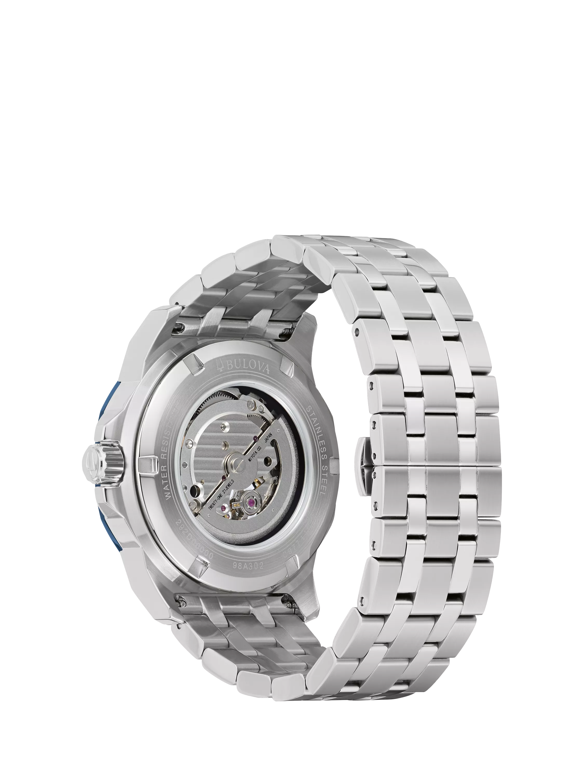 Bulova Marine Star men's automatic watch blue dial - British product