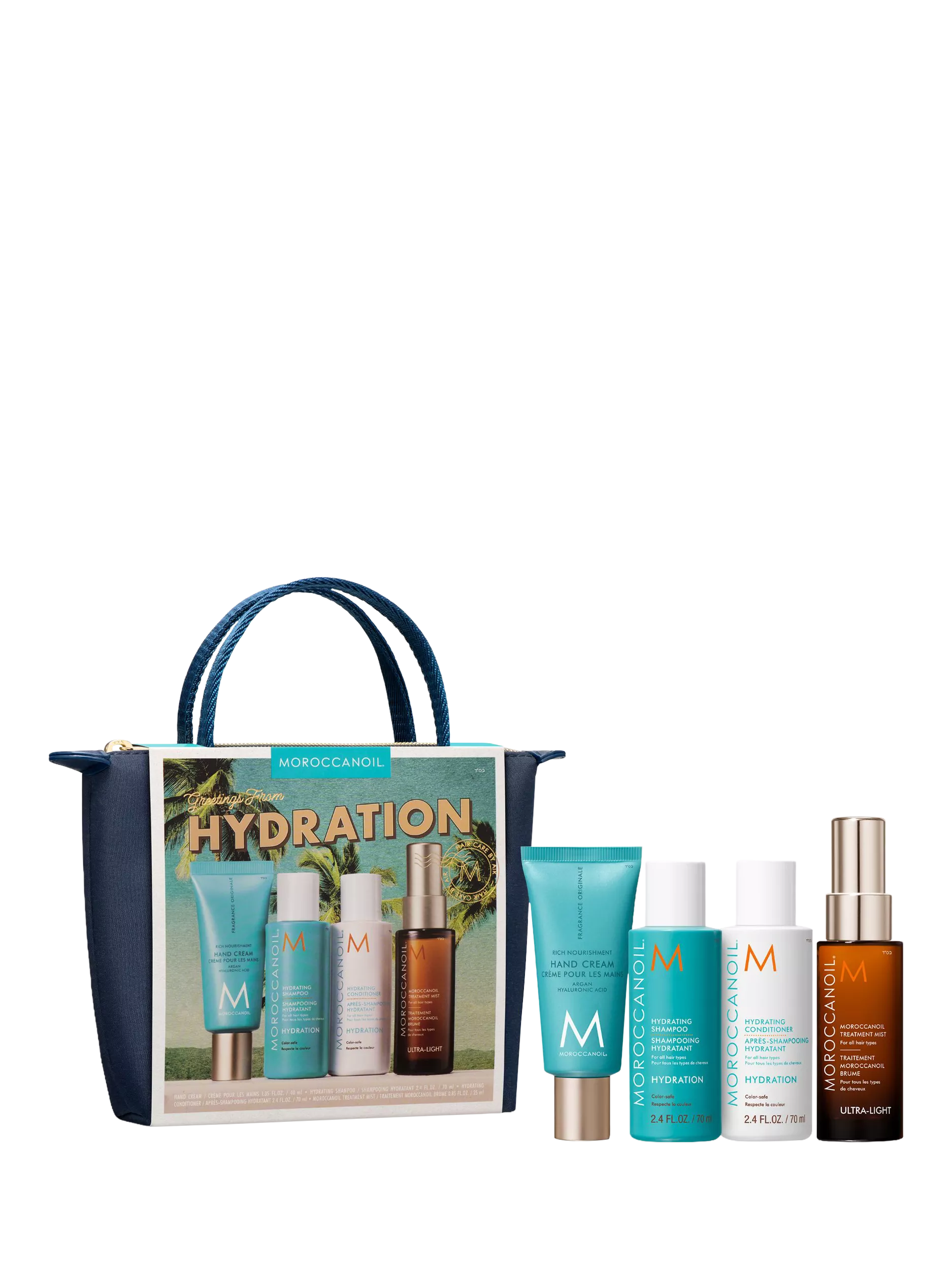 Moroccanoil Hydration haircare gift set travel sizes - British product