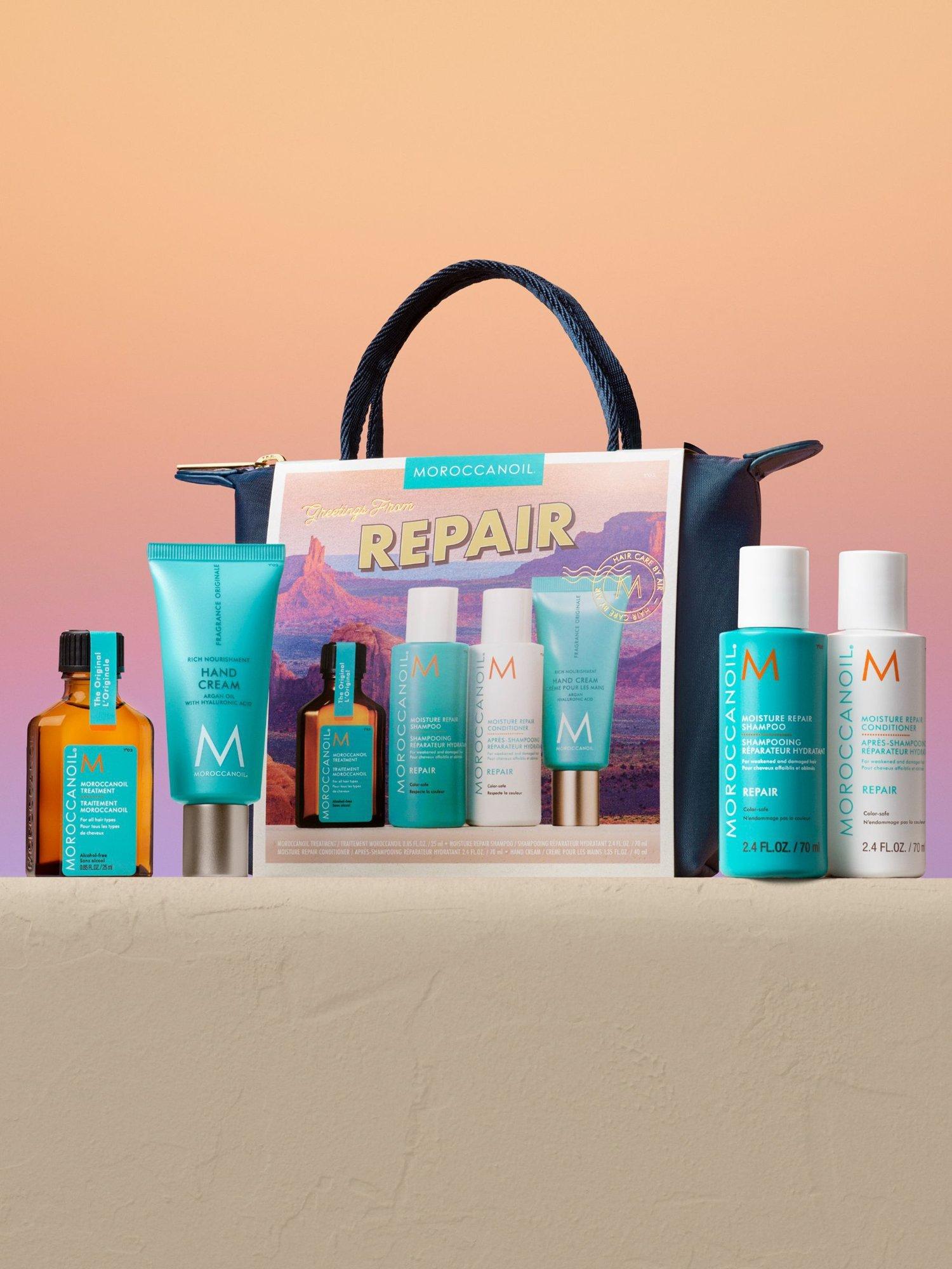 Moroccanoil travel haircare gift set, imported from the UK
