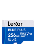 Lexar 256GB microSDXC card, imported from the UK