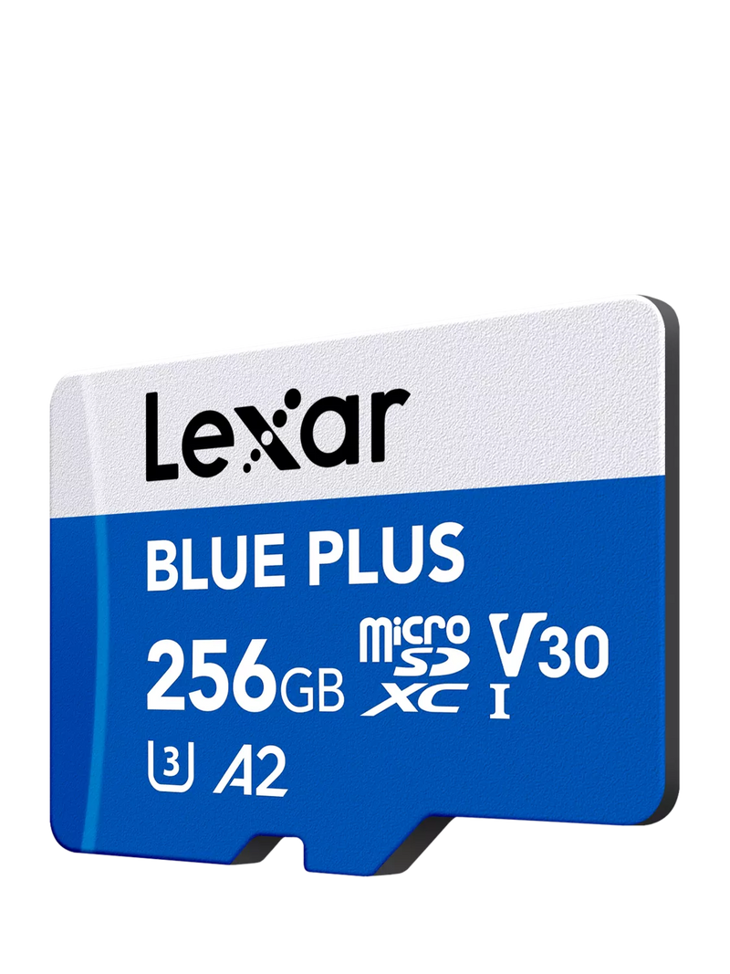 Lexar 256GB microSDXC card, imported from the UK