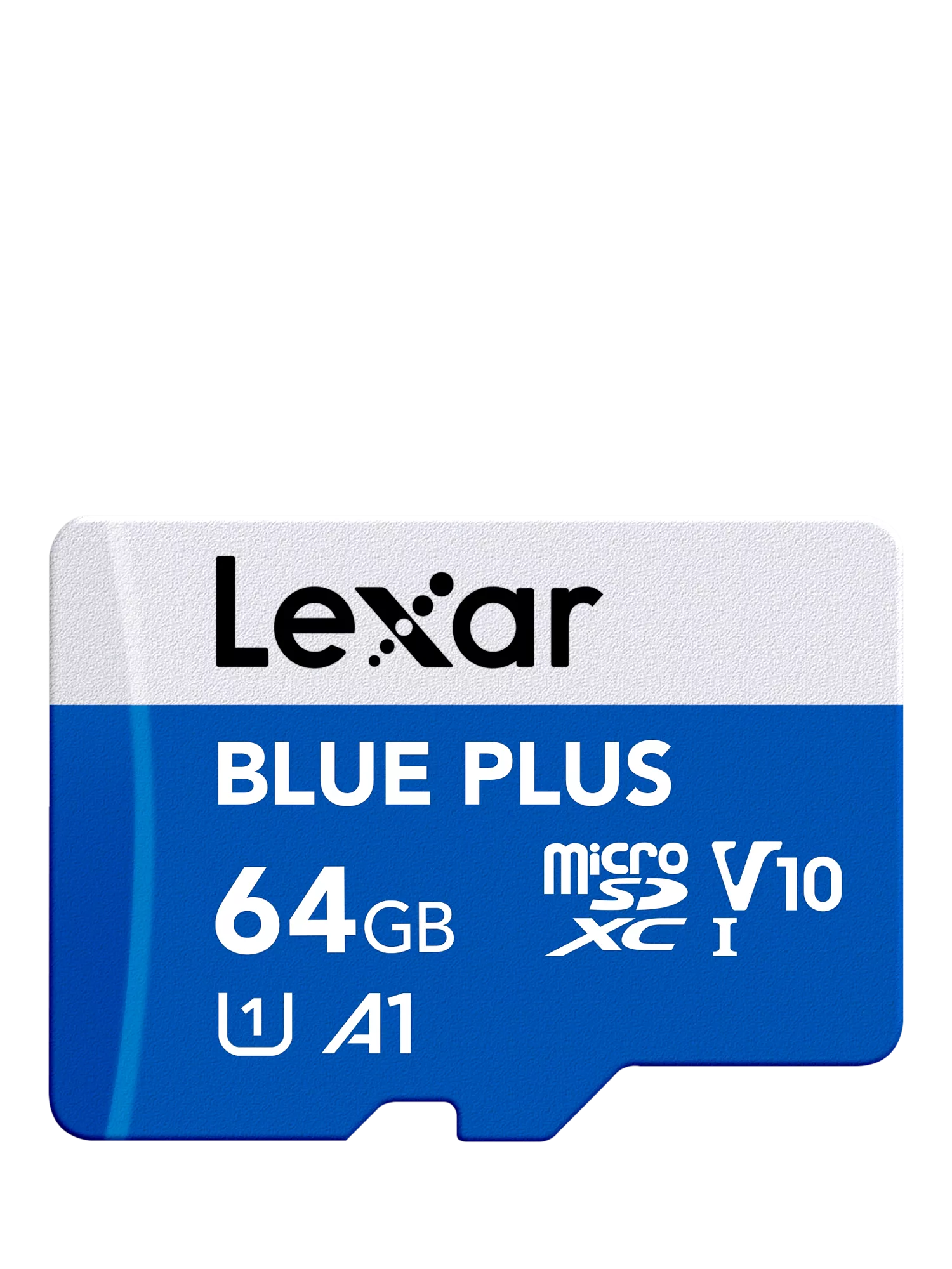 Lexar Blue Plus MicroSDXC card 64GB (British brand)