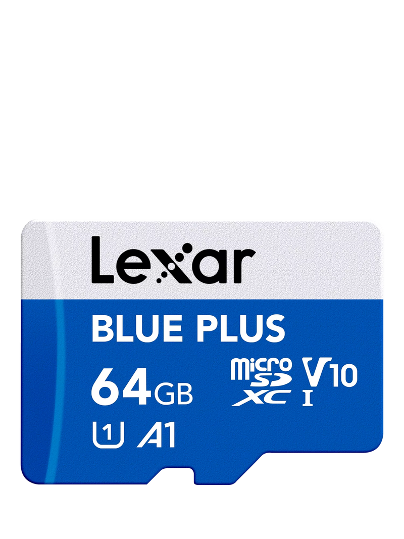 Lexar Blue Plus MicroSDXC card 64GB (British brand)