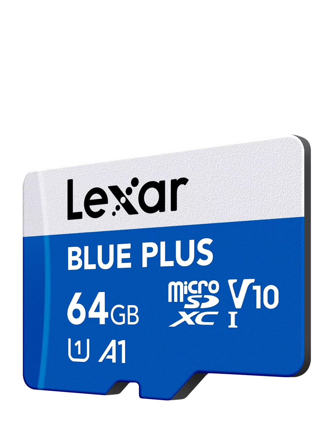 Lexar Blue Plus MicroSDXC card 64GB (British brand)