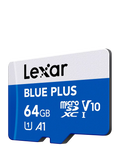 Lexar Blue Plus MicroSDXC card 64GB (British brand)