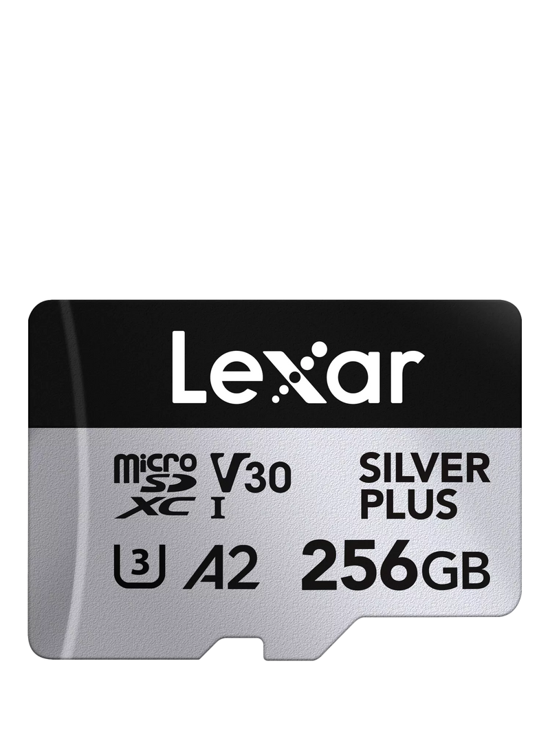 Lexar Silver Plus microSDXC memory card 256GB, imported from the UK