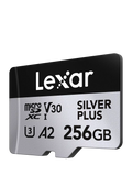 Lexar Silver Plus microSDXC memory card 256GB, imported from the UK