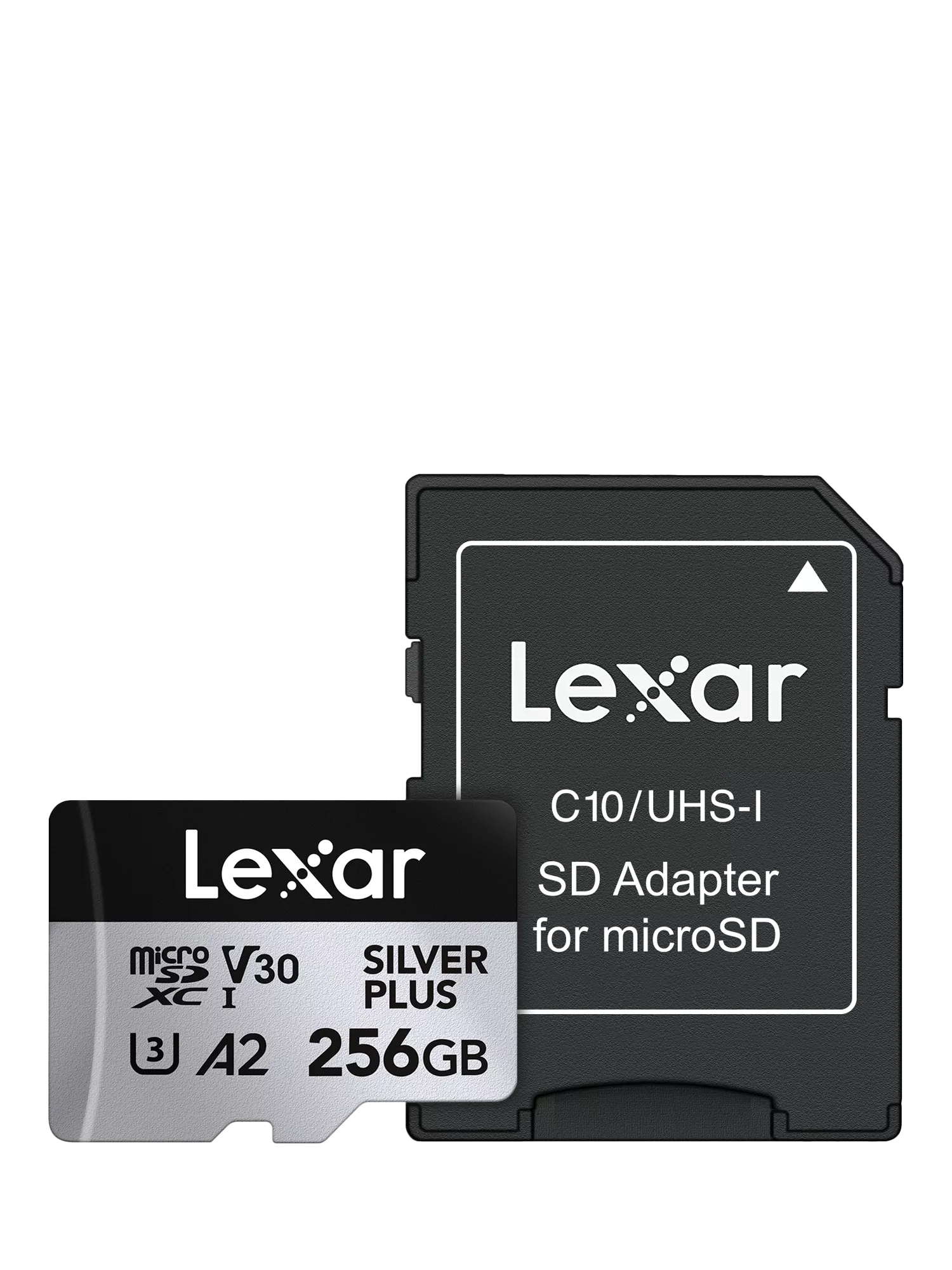 Lexar Silver Plus microSDXC memory card 256GB, imported from the UK