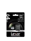 Lexar Silver Plus microSDXC card 64GB, imported from the UK
