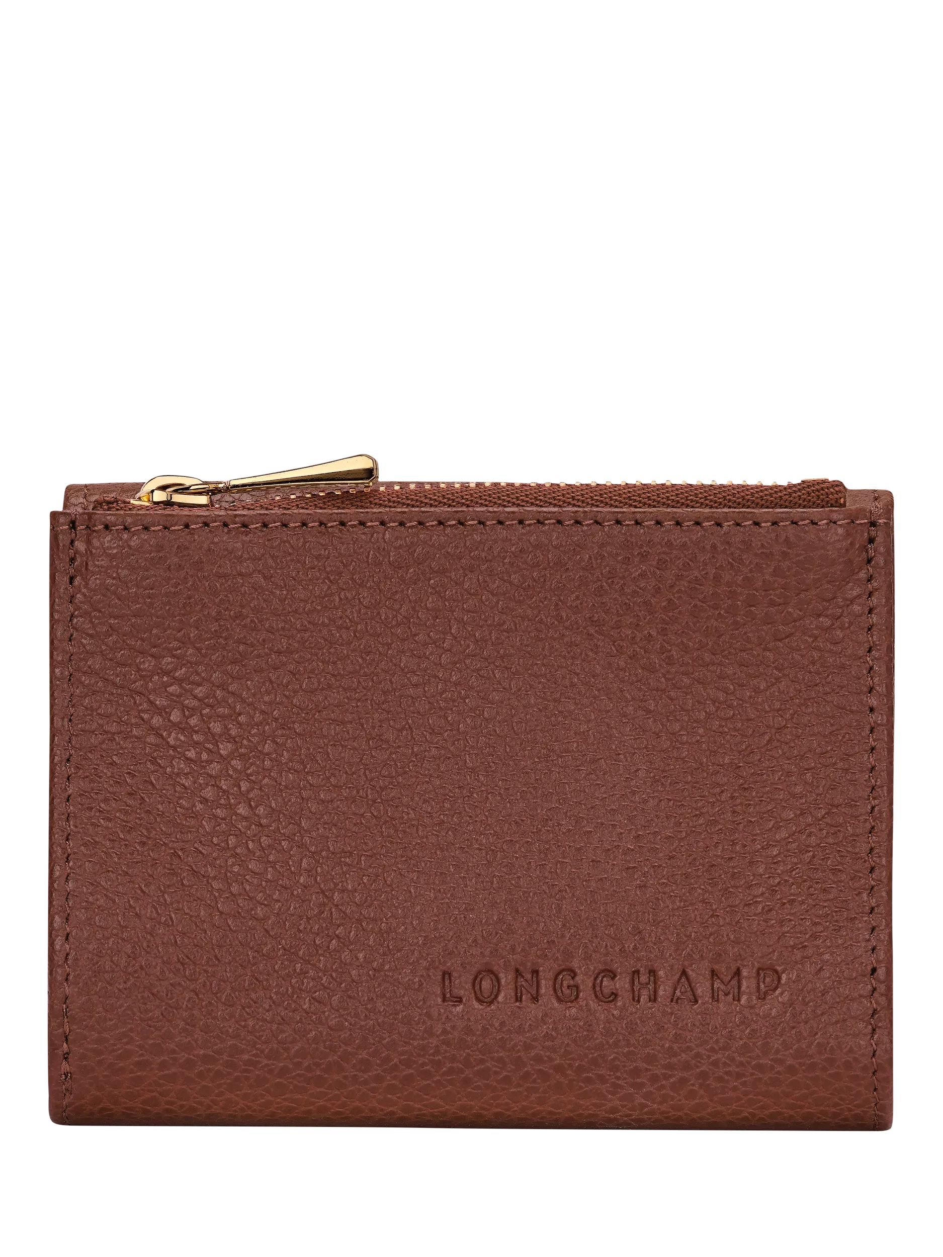 Longchamp Le Foulonné Compact Leather Wallet