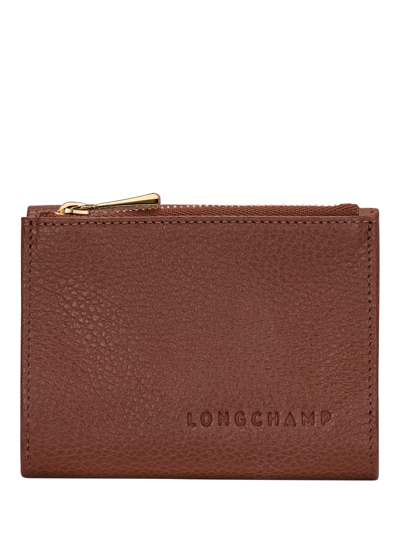 Longchamp Le Foulonné Compact Leather Wallet