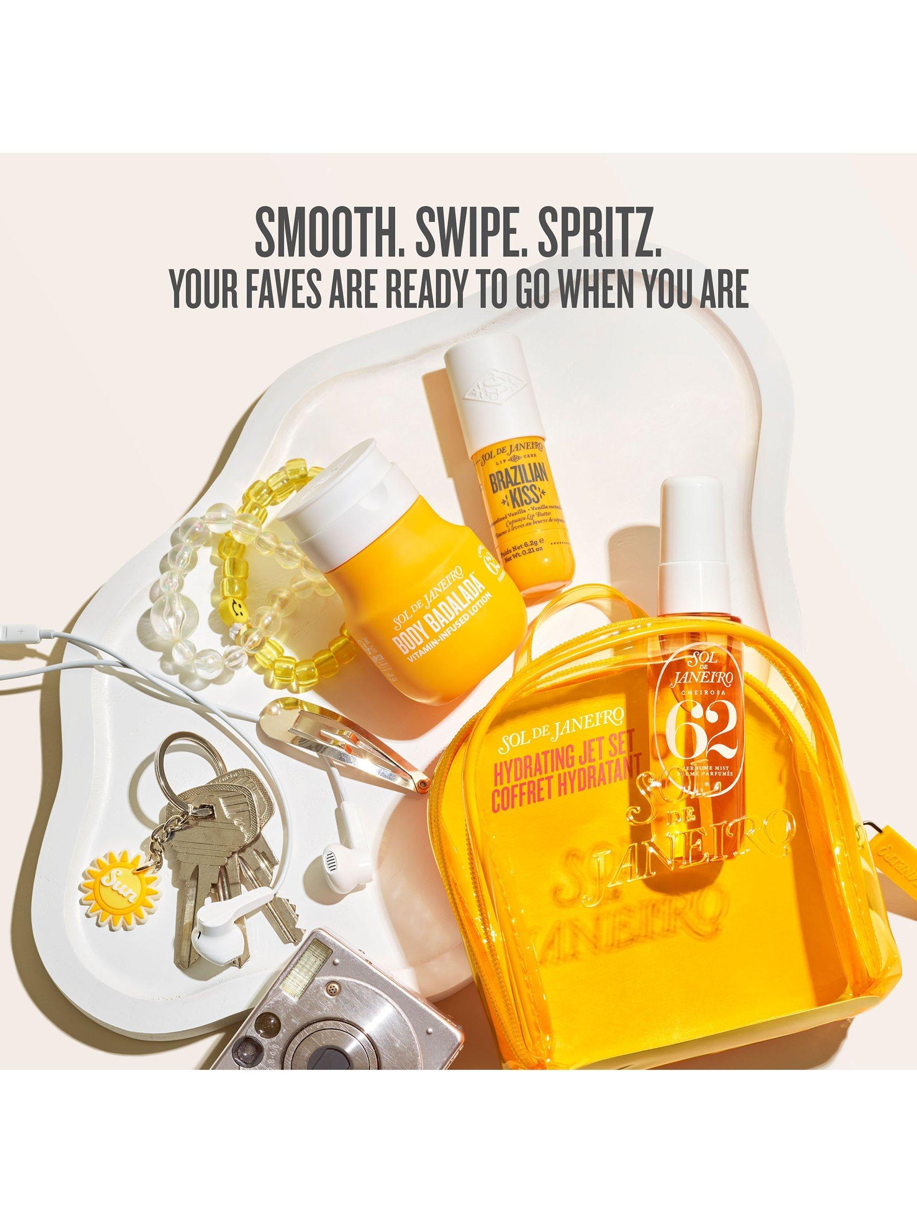 Sol de Janeiro Jet Set Bodycare Gift Set travel sizes, imported from the UK