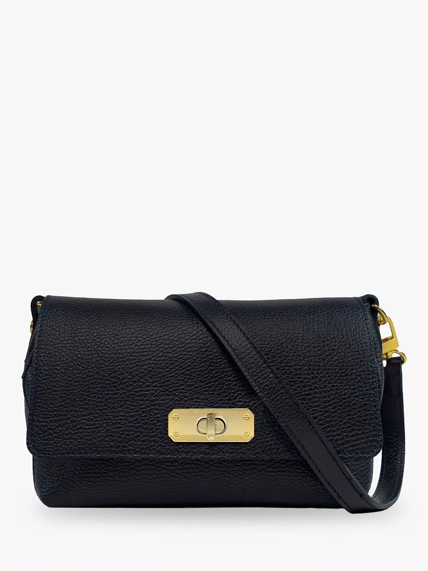 Apatchy London The Maisie Midi Leather Crossbody Bag