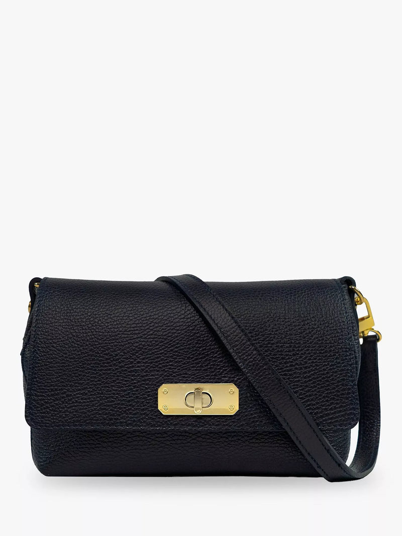 Apatchy London The Maisie Midi Leather Crossbody Bag