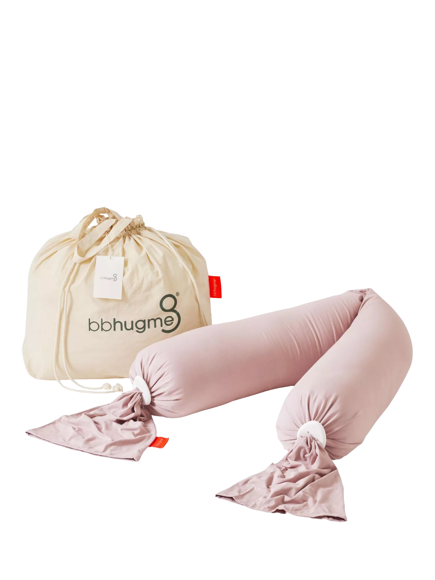 bbhugme Pregnancy Pillow, Dusty Pink