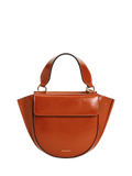 Wandler mini leather tote bag Carrot Glaze, imported from the UK