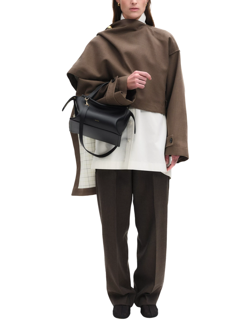 Wandler Ida leather tote bag black - British product