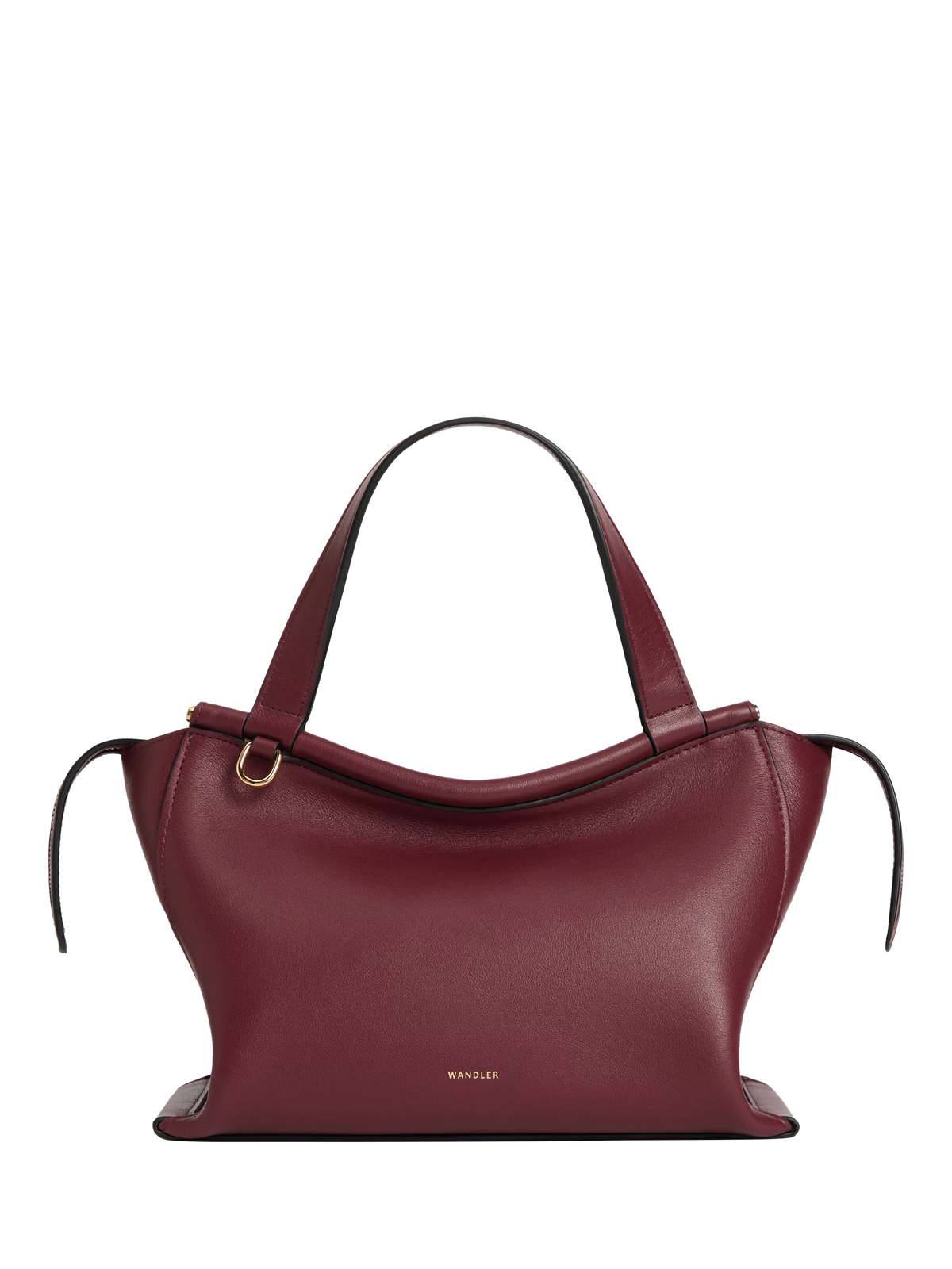 Wandler Ida leather tote bag Bordeaux, UK version