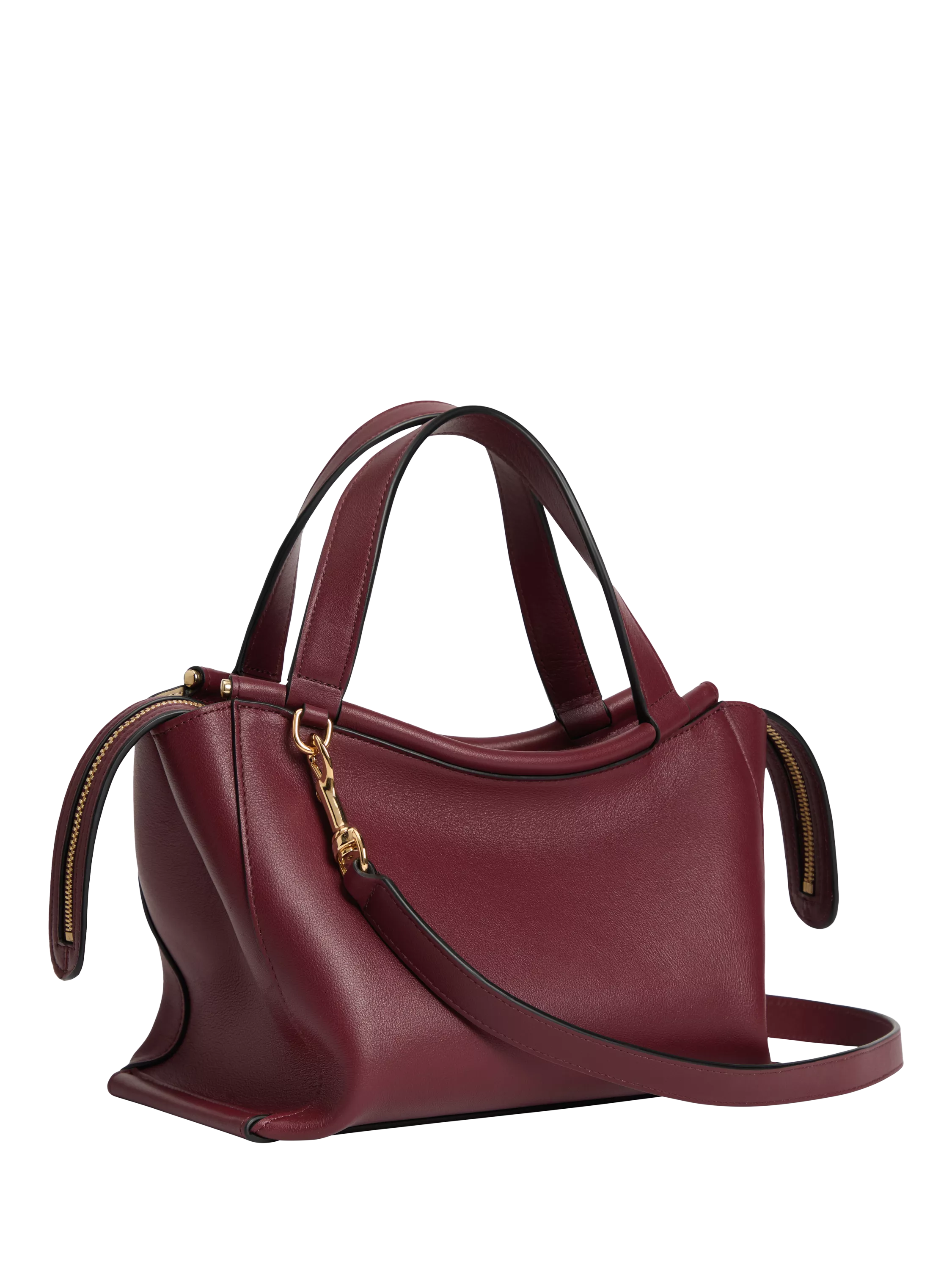 Wandler Ida leather tote bag Bordeaux, UK version