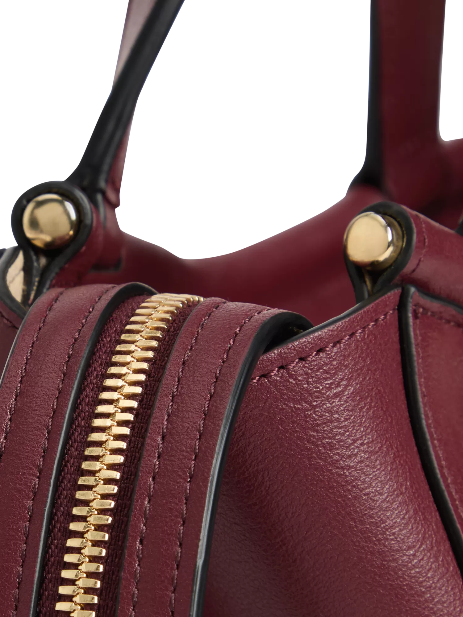 Wandler Ida leather tote bag Bordeaux, UK version
