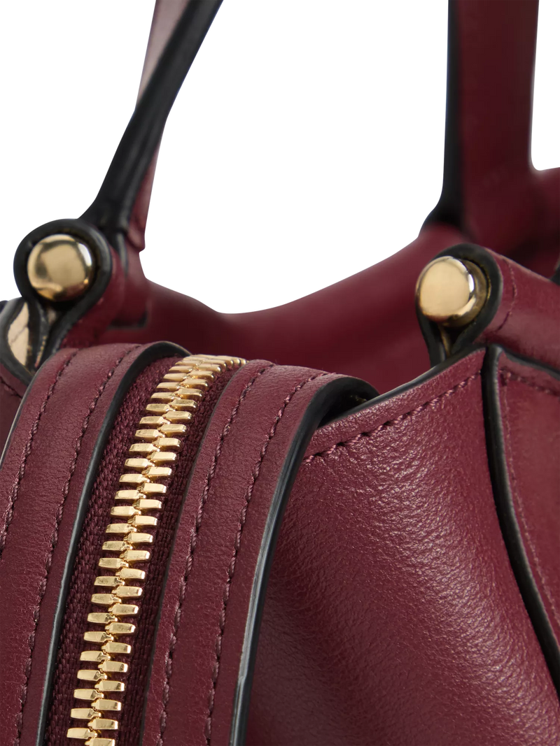 Wandler Ida leather tote bag Bordeaux, UK version