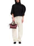 Wandler Ida leather tote bag Bordeaux, UK version