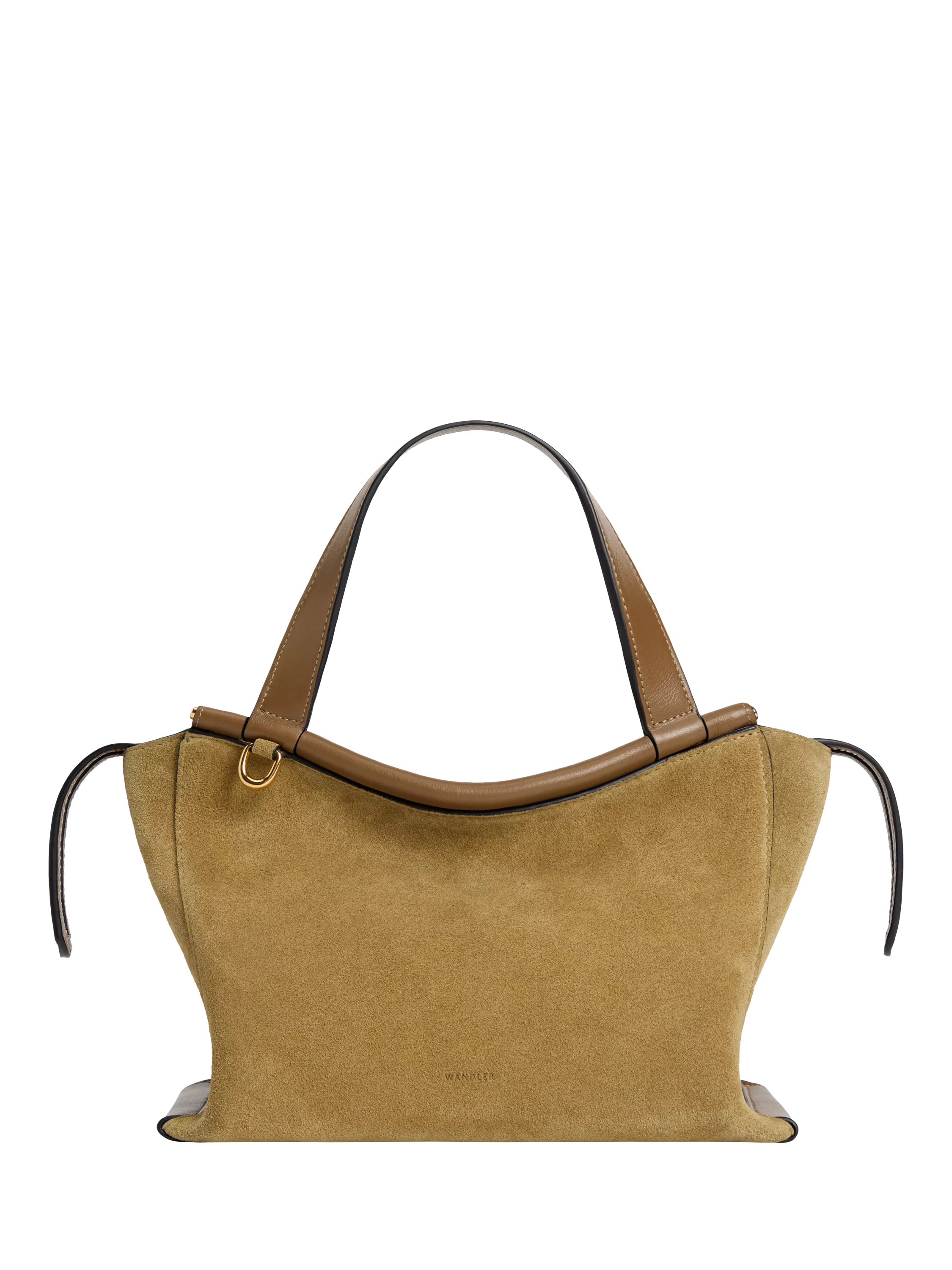 Wandler Ida Tote Bag in khaki suede calf leather (British brand)