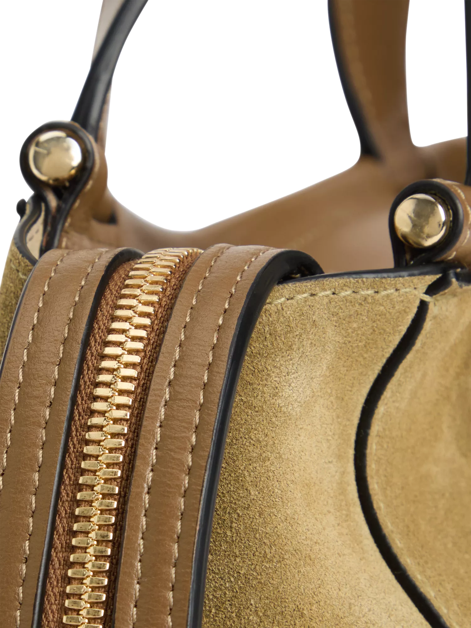 Wandler Ida Tote Bag in khaki suede calf leather (British brand)