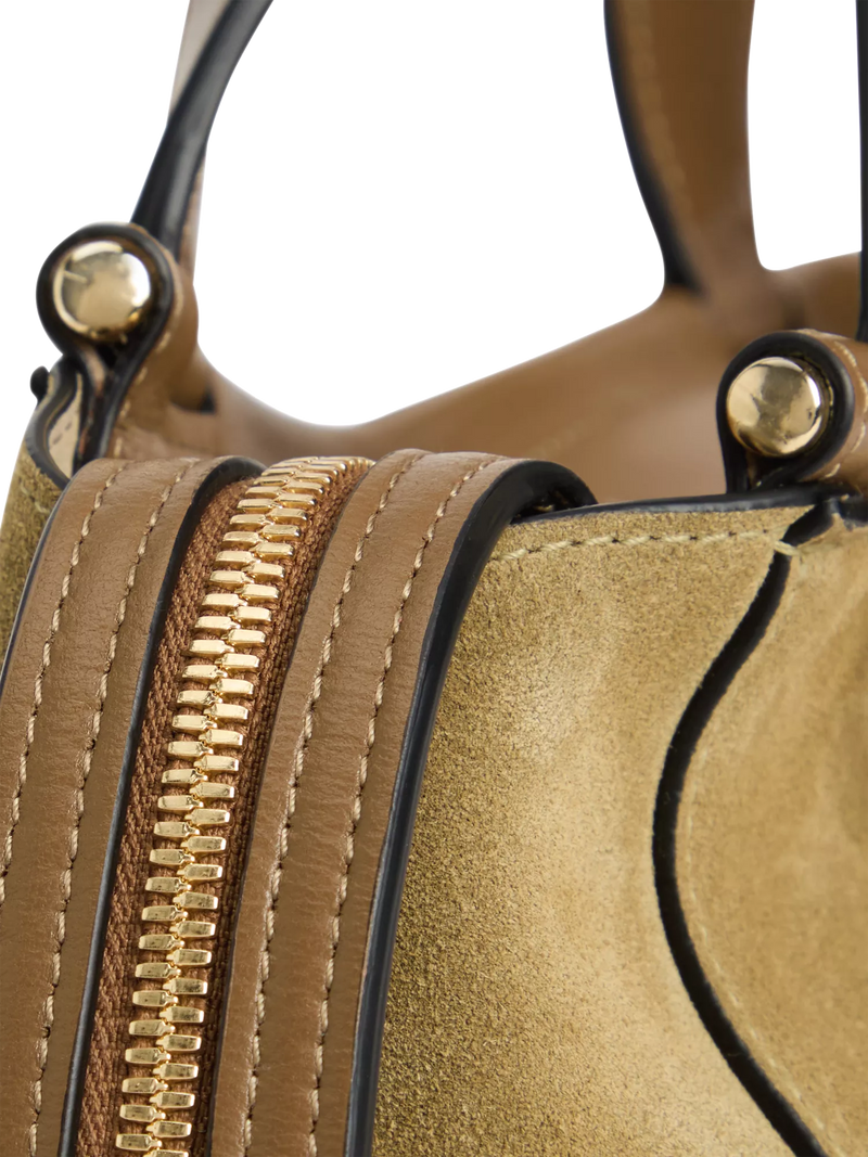 Wandler Ida Tote Bag in khaki suede calf leather (British brand)