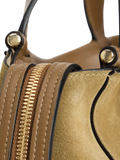 Wandler Ida Tote Bag in khaki suede calf leather (British brand)