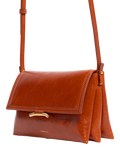 Wandler leather crossbody bag in Carrot Glaze - British product