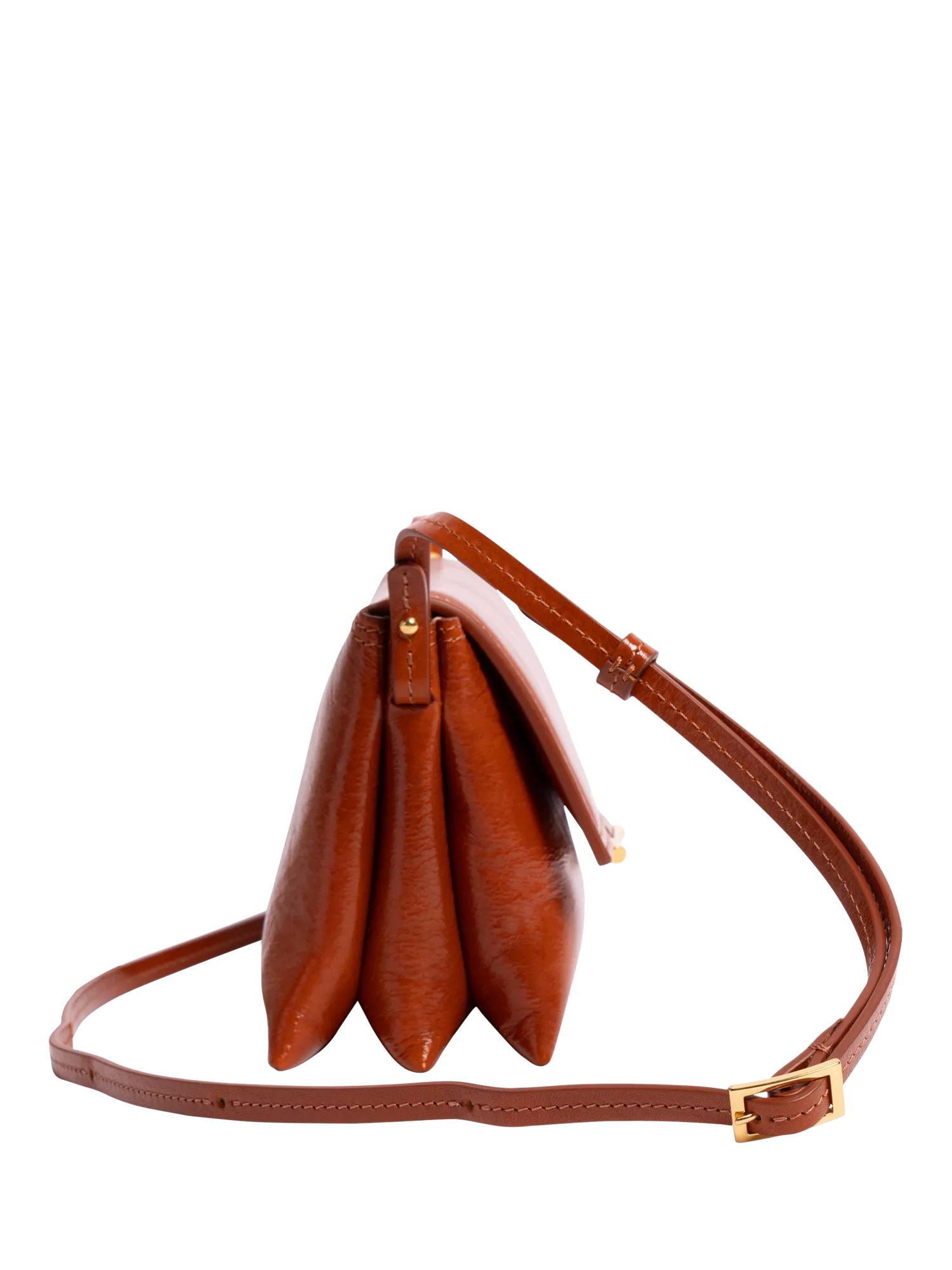 Wandler leather crossbody bag in Carrot Glaze - British product