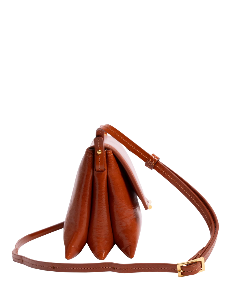 Wandler leather crossbody bag in Carrot Glaze - British product