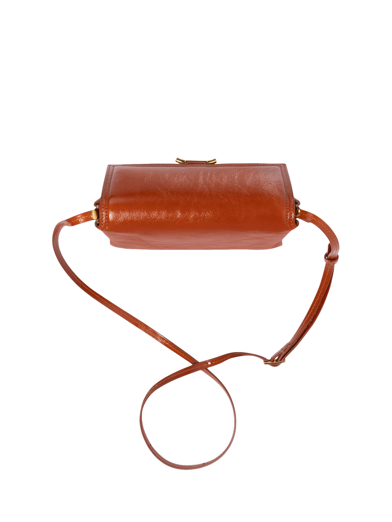 Wandler leather crossbody bag in Carrot Glaze - British product