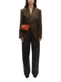 Wandler leather crossbody bag in Carrot Glaze - British product