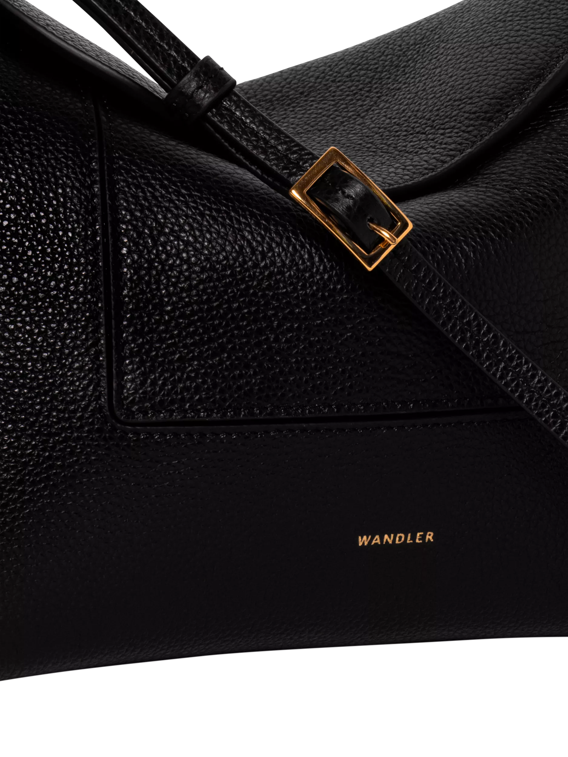 Wandler shoulder bag Black Crust - British product