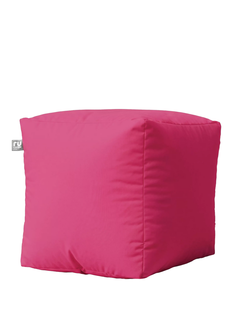 rucomfy Cube Beanbag 38cm polystyrene pouffe, UK version