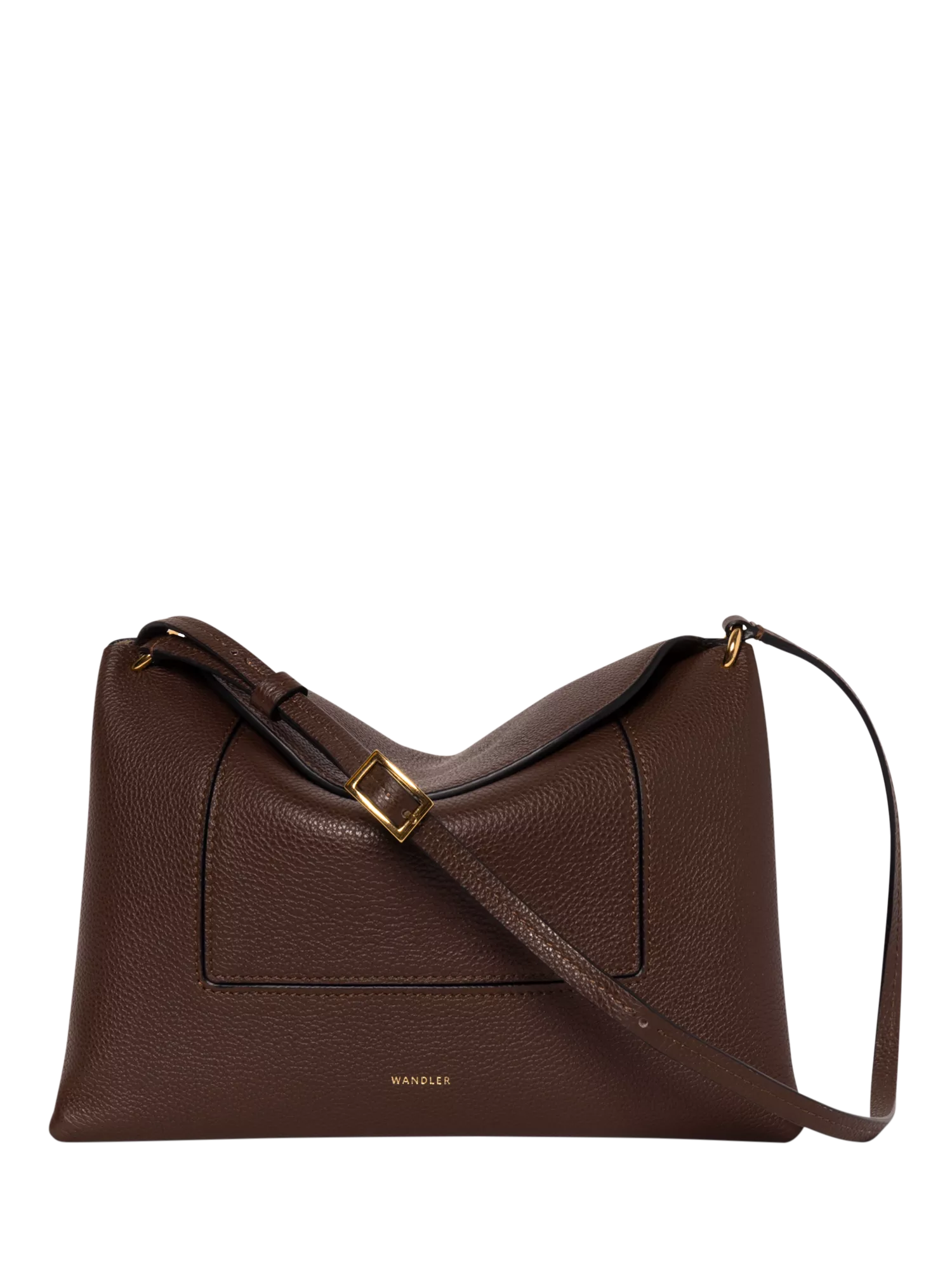 Wandler slouchy shoulder bag Coffee Crust calf leather (British brand)