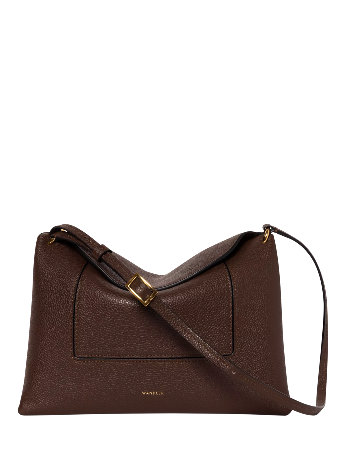 Wandler slouchy shoulder bag Coffee Crust calf leather (British brand)