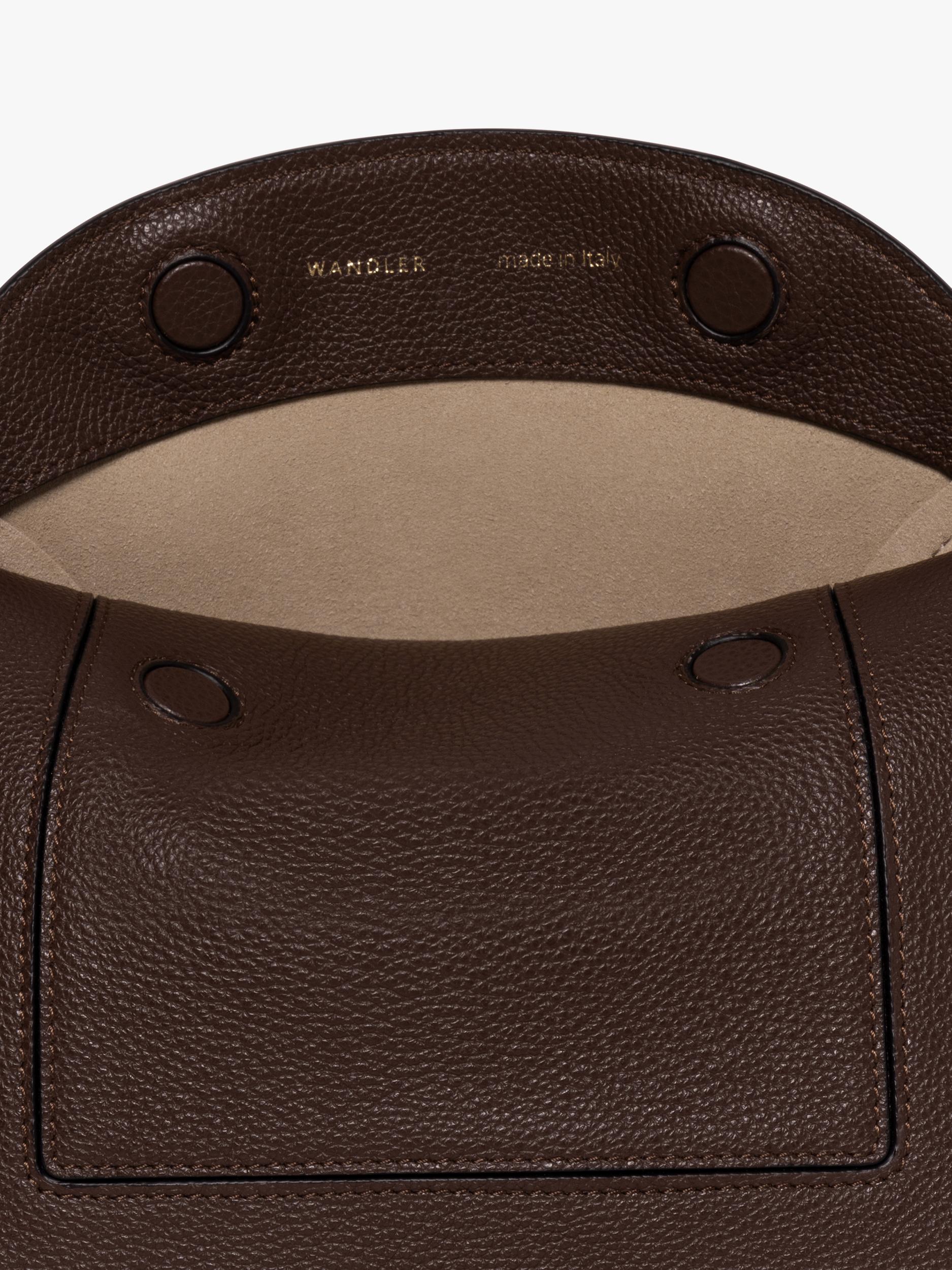 Wandler slouchy shoulder bag Coffee Crust calf leather (British brand)