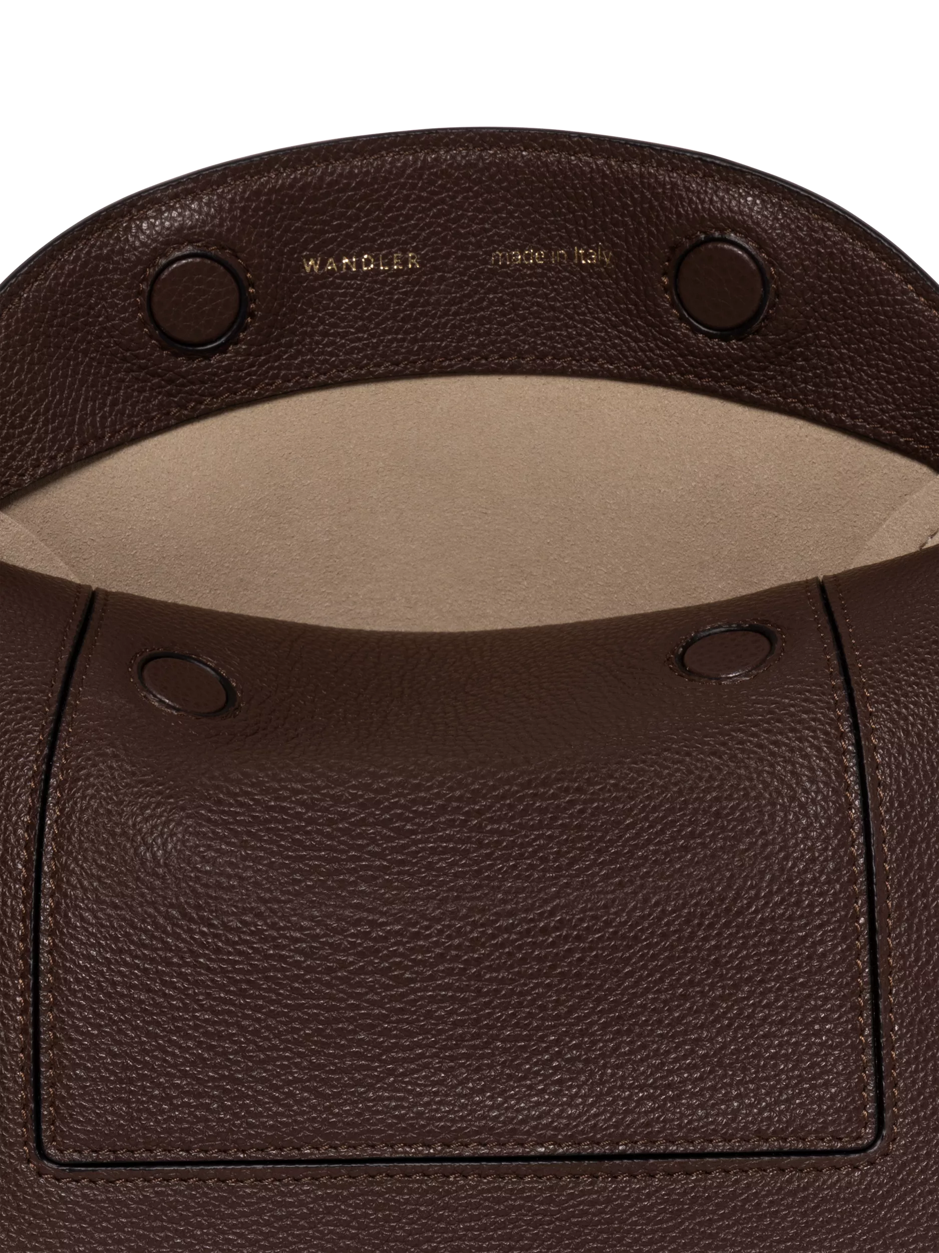 Wandler slouchy shoulder bag Coffee Crust calf leather (British brand)