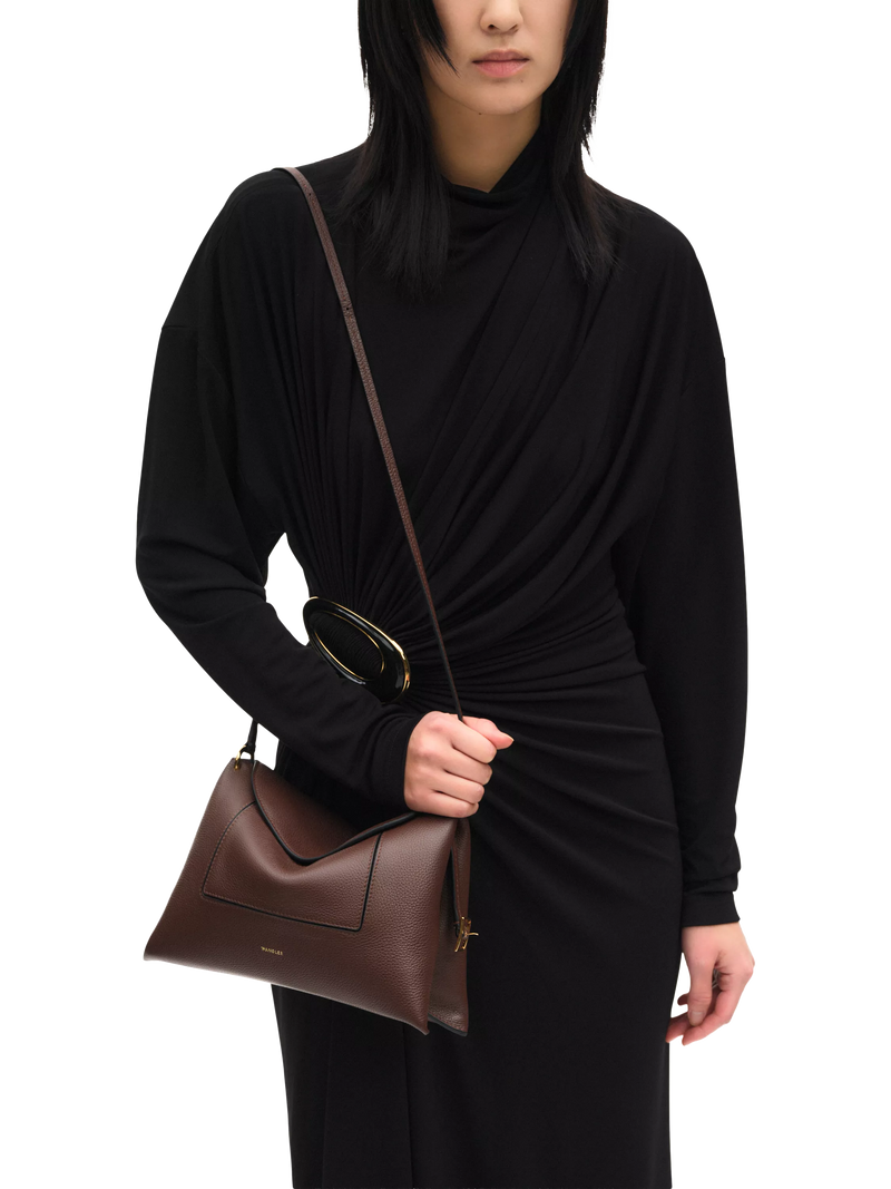 Wandler slouchy shoulder bag Coffee Crust calf leather (British brand)
