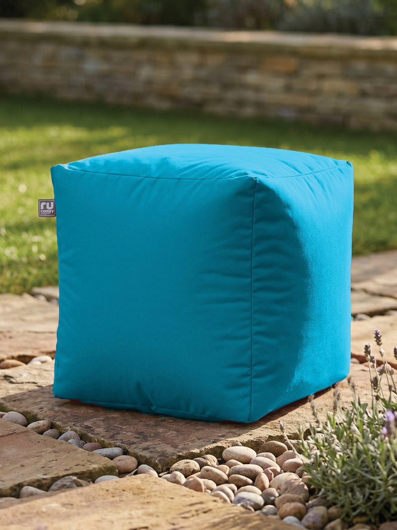 rucomfy Cube Beanbag 38cm polystyrene pouffe, UK version