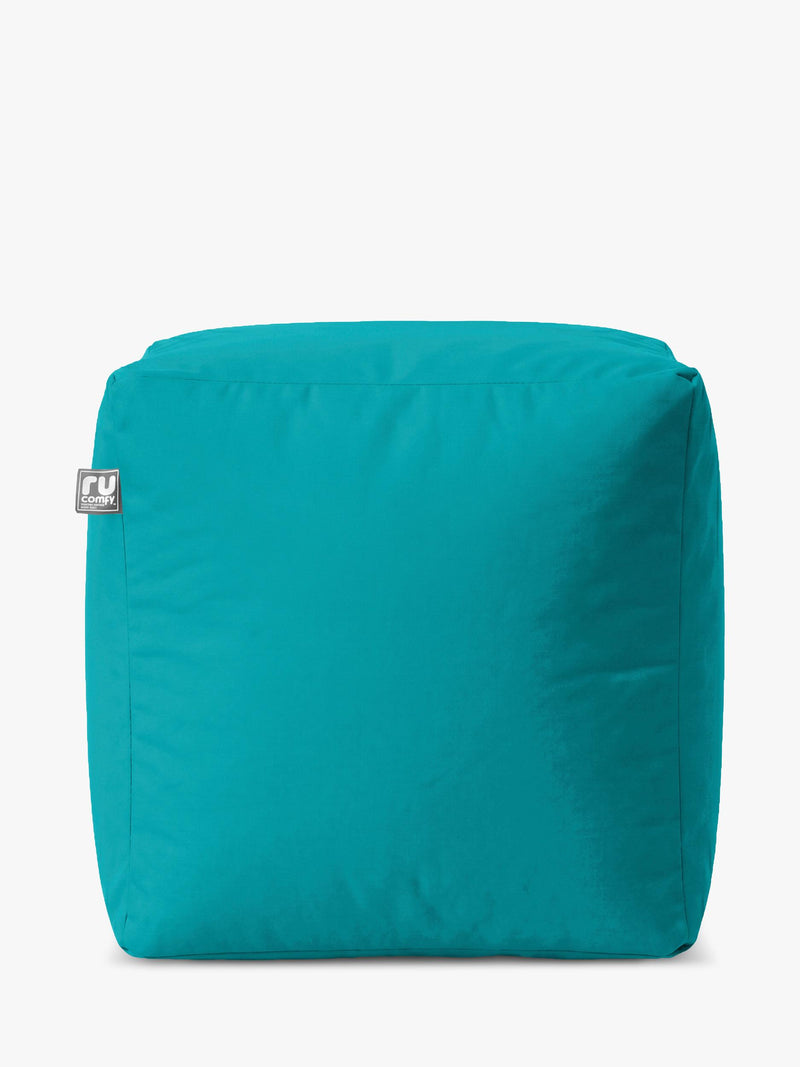 rucomfy Cube Beanbag 38cm polystyrene pouffe, UK version