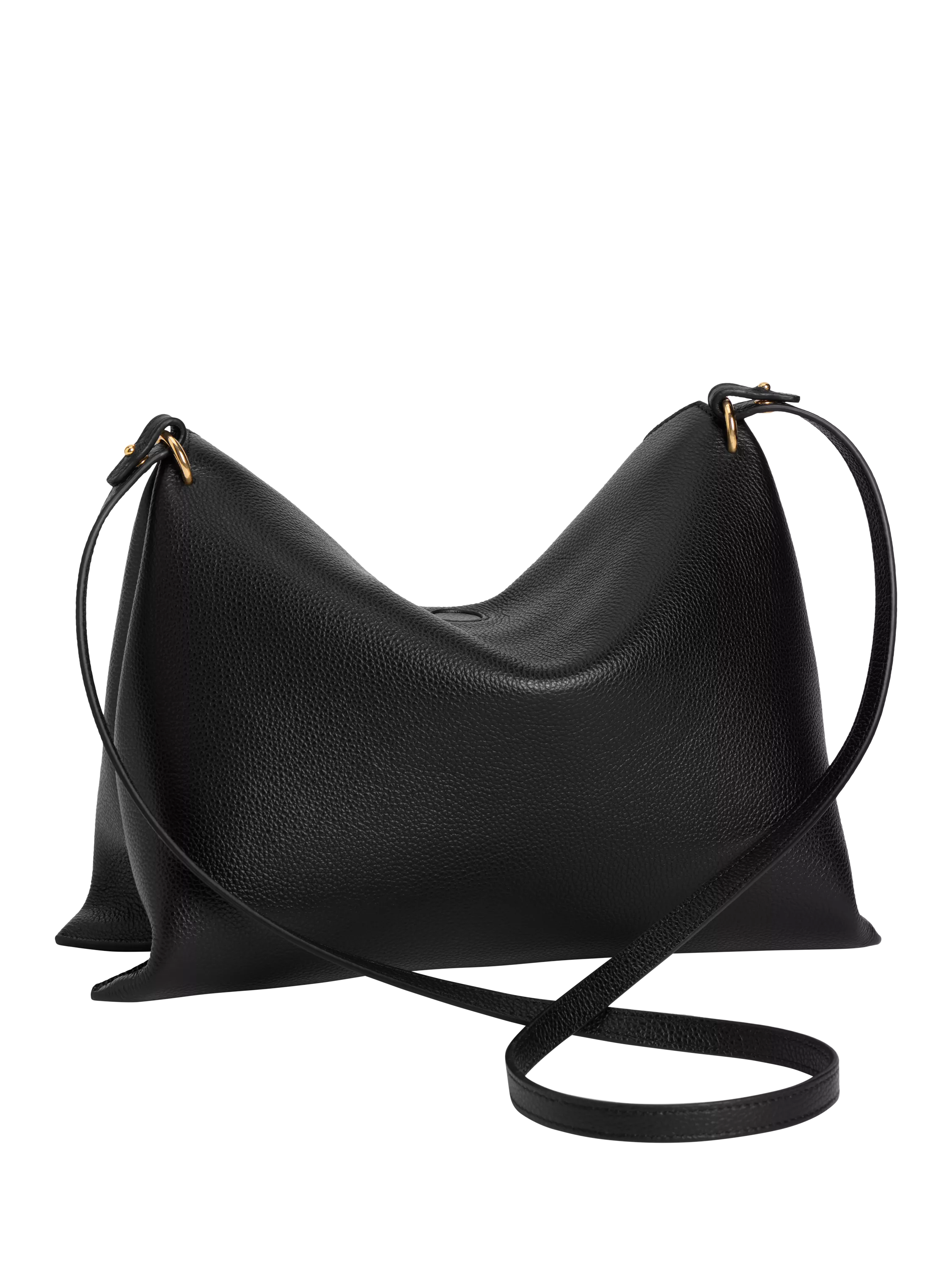 Wandler Penelope small leather tote bag Black Crust, UK version
