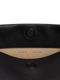 Wandler Penelope small leather tote bag Black Crust, UK version